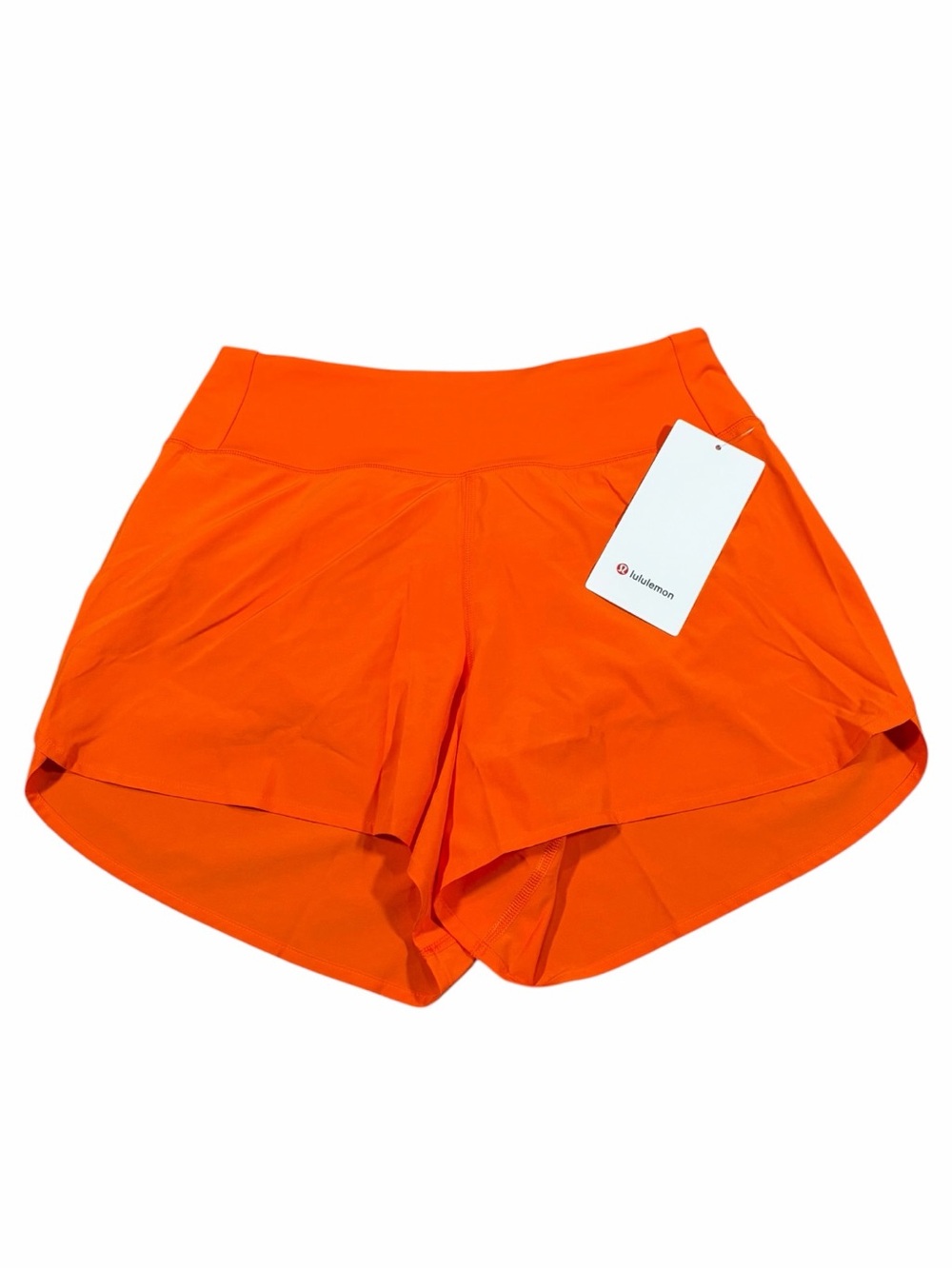 NWT Lululemon Speed Up High-Rise Short *4” Updated Mesh Vent (Orange Punch) S